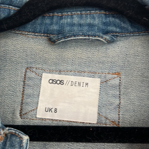 ASOS cropped denim jacket size US4 - Picture 2 of 5